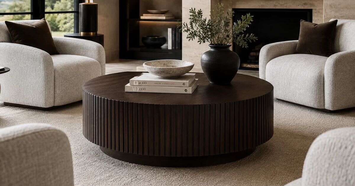 Round Fluted Coffee Tables