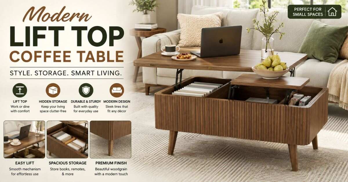 modern lift top coffee table